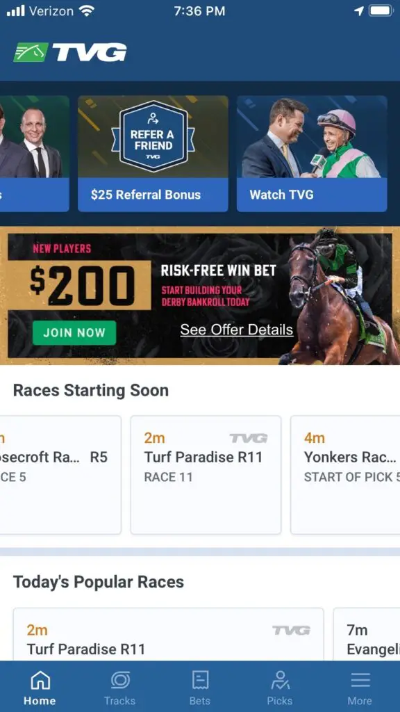 TVG app 1