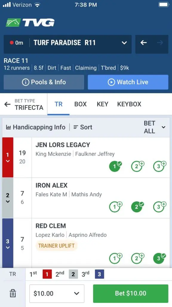 TVG app 3