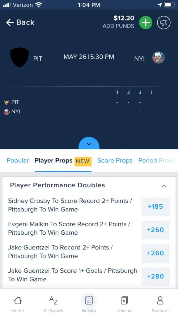 FanDuel Sportsbook mobile app 2