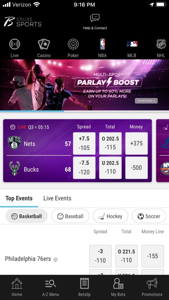 Borgata Sportsbook app 1