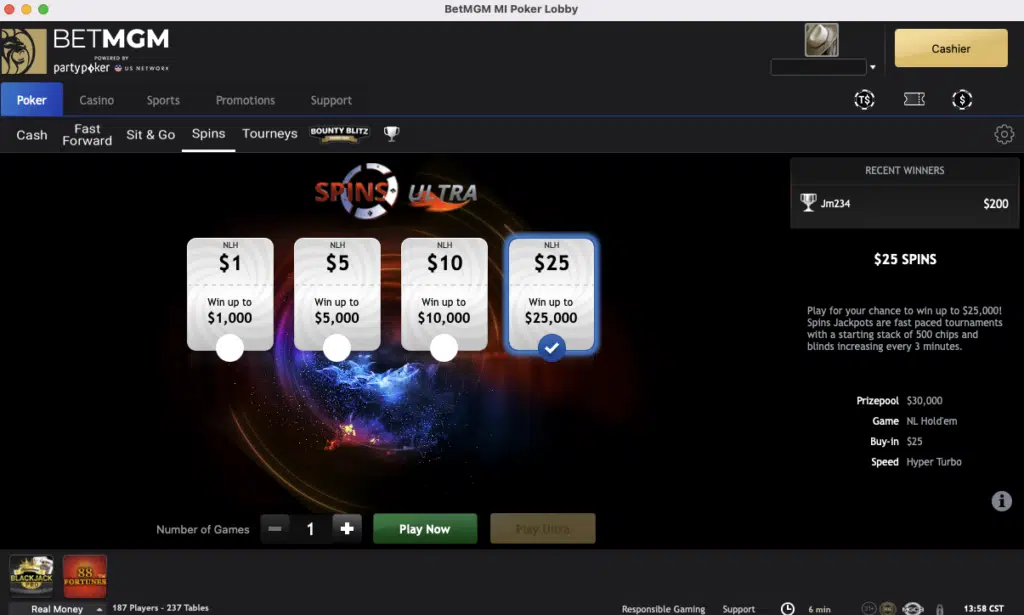 BetMGM Poker screenshot 2