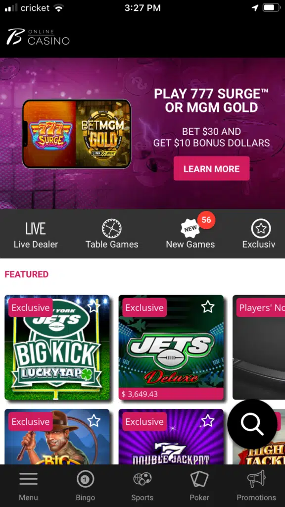 Borgata Casino app 1