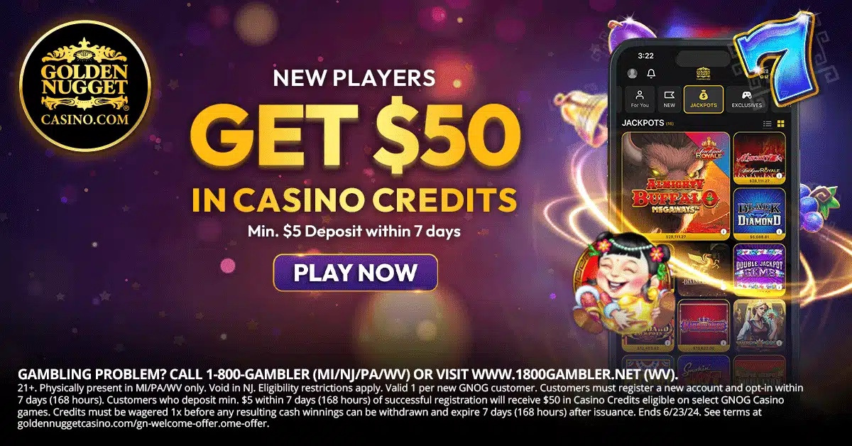 Golden Nugget Casino bonus