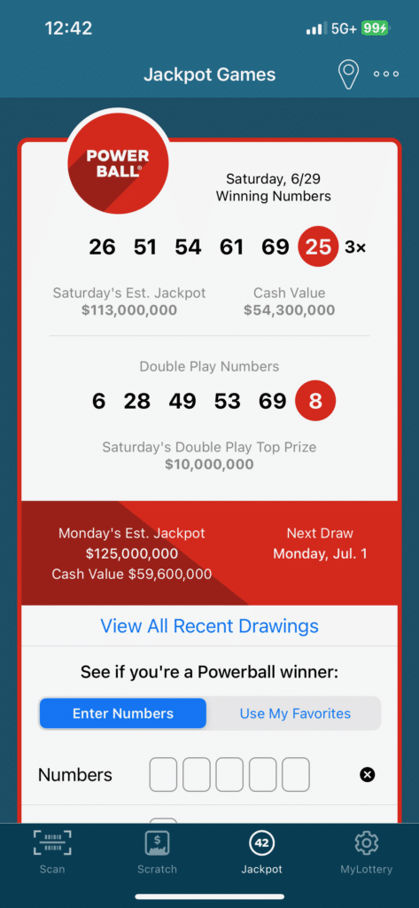 Colorado Lottery app Powerball