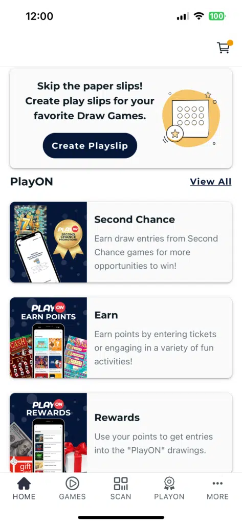 WV Online Lottery app features